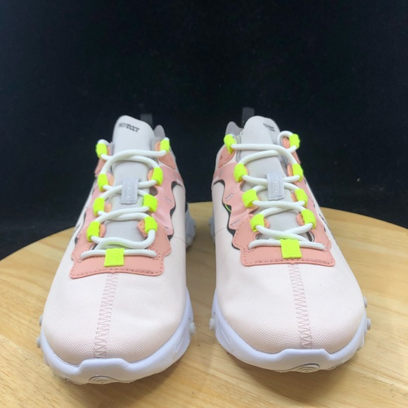 Nike Wmns React Element 55 PRM Light Soft Pink Women Running Shoes CD6964-600 - Picture 3 of 10